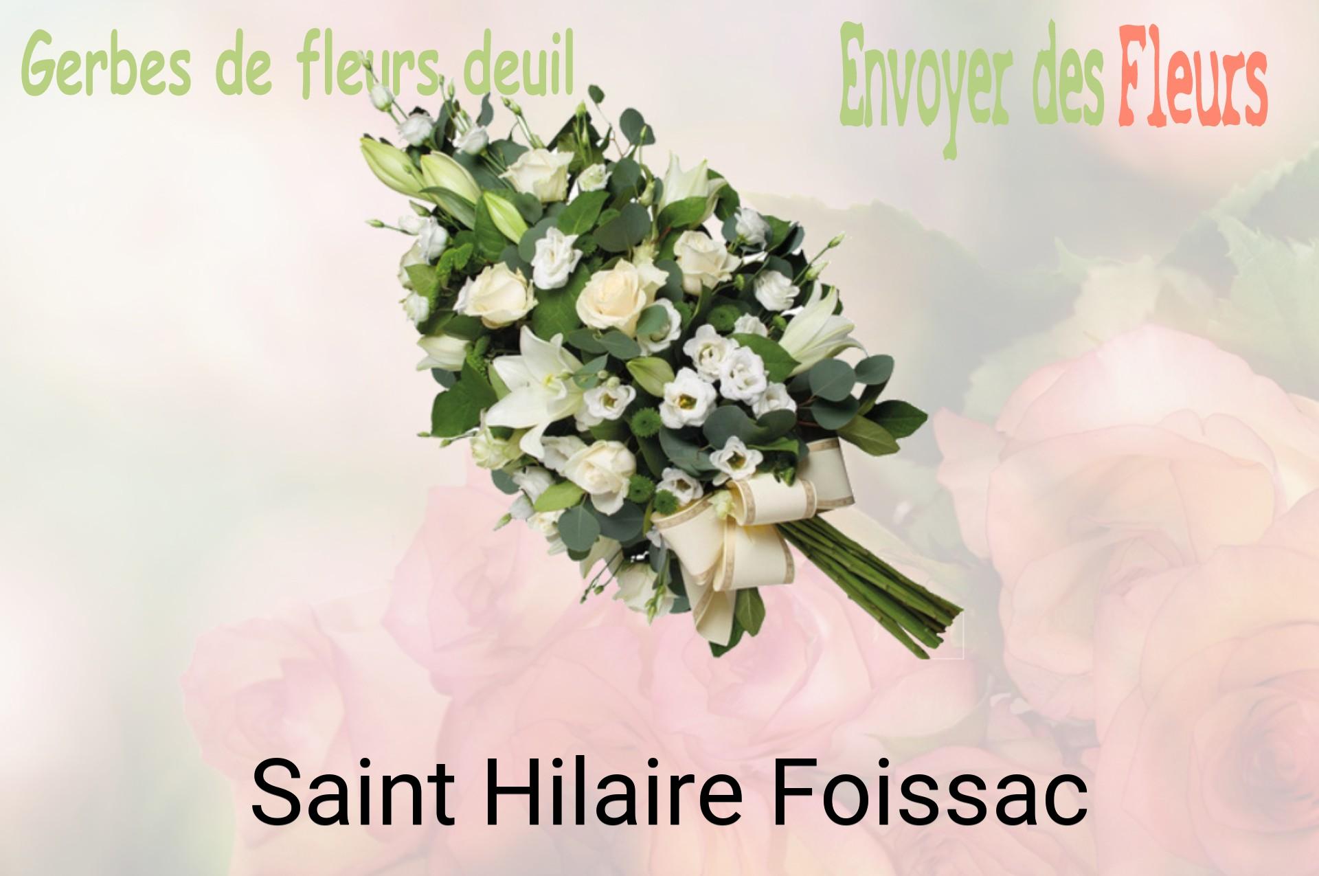Gerbe de fleurs de deuil livrée à Saint-Hilaire-Foissac